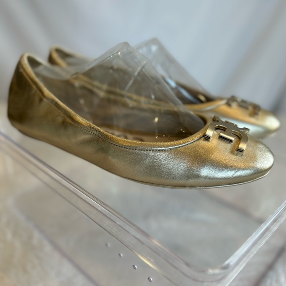 Sam Edelman gold metallic flats, women’s size 8 1/2 - Picture 3 of 7
